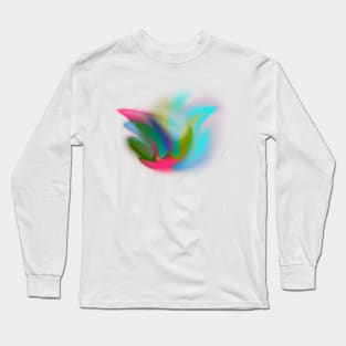 Dazy retro abstract art Long Sleeve T-Shirt